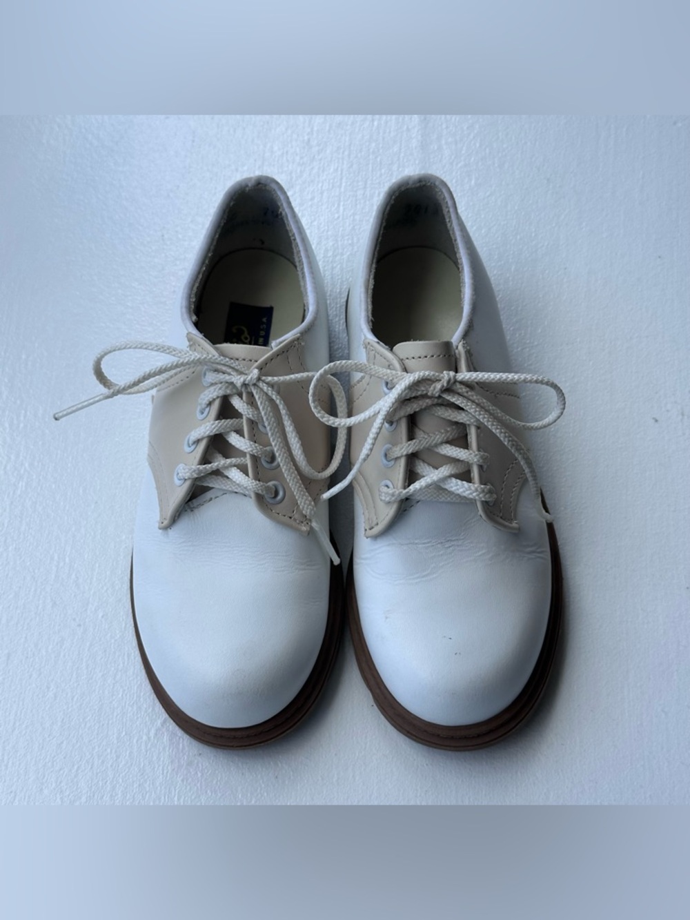 Amilio Kid's Leather Saddle Oxford Shoe size 10 Toddler - Picture 2 of 12